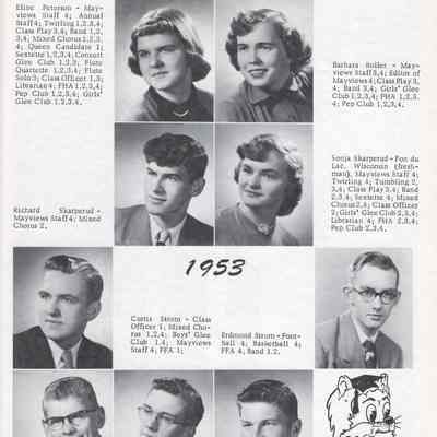 Mayville High School 1953 Yearbook: Senior photos, page 41