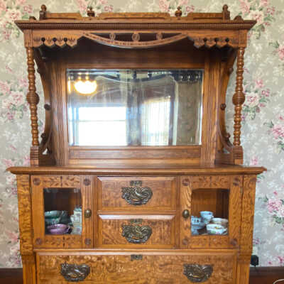 Burled Wood Sideboard
