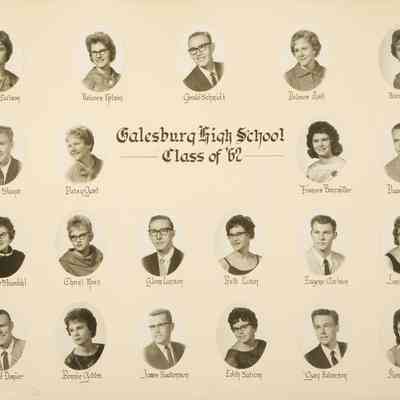 Clifford-Galesburg High School 1962 Class Photo