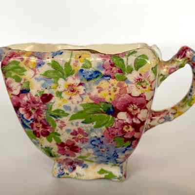 Cup, Saucer, Creamer, and Sugar Bowl