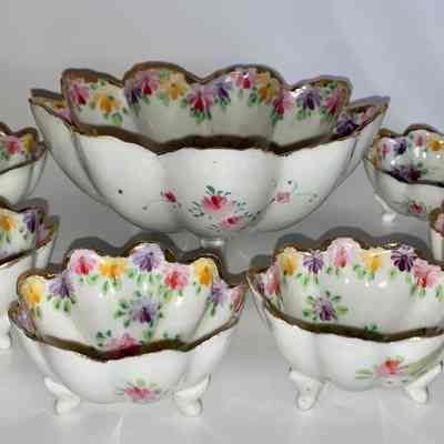 Porcelain Fruit Dish Set