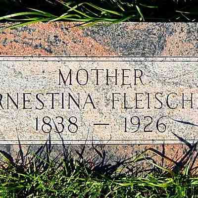 Ernestina (Bohnsack) Fleischer, Riverside Cemetery, Hillsboro, ND: US Find-a-Grave grave-marker