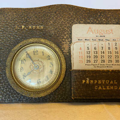 Perpetual Calendar - Theodore E. Ostlund Hardware Store, Hillsboro, N. Dak.
