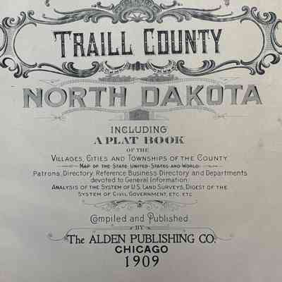 Traill County, North Dakota, Atlas, 1909