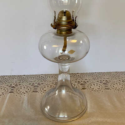 White Flame Co. Glass Kerosene Lamp