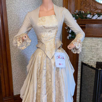 1885 Wedding Dress of Mrs. Cowles