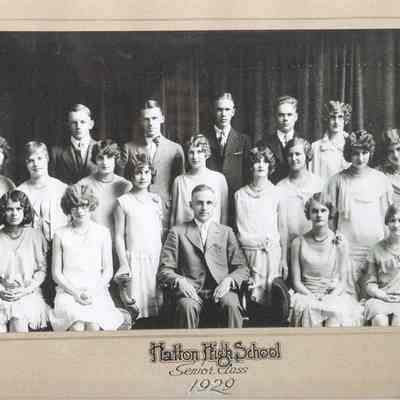 Hatton High School 1929 Class list & photo