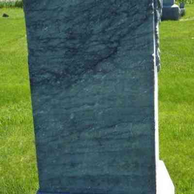 Grave site Monument, Saint Mary's Cemetery, Jackson Township, Adair County, Iowa: Monument for Adam and Julia (Burg) Beitz, photo courtesy US Find-a-Grave
