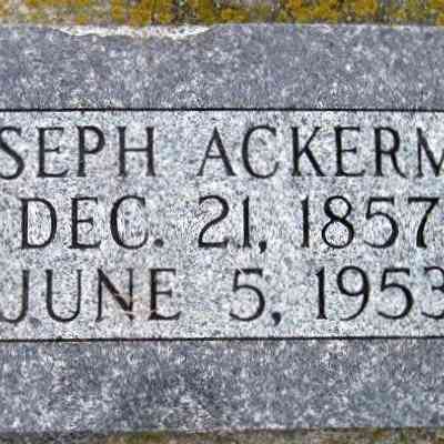 Photograph taken at Catholic Church Cemetery, Reynolds, North Dakota: Joseph Ackerman, photo courtesy US Find-a-Grave
