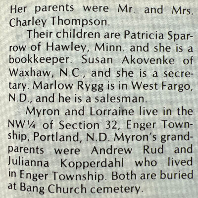 Info, page 227, Hatton Centennial