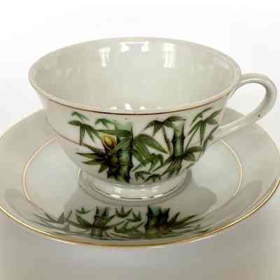 Cup and Saucer - Donated by Pearl (Mrs. Earl) Halvorson