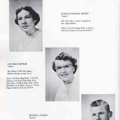 Hillsboro High School 1955 Yearbook: Class of 1955 Senior photographs, page 18