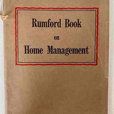 Rumford Book on Home Management
