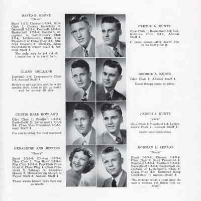 Hillsboro High School 1953 Yearbook: Class of 1953 Senior photographs, page 2