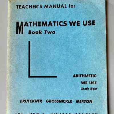 Teacher’s Manual Mathematics We Use - Book Two
