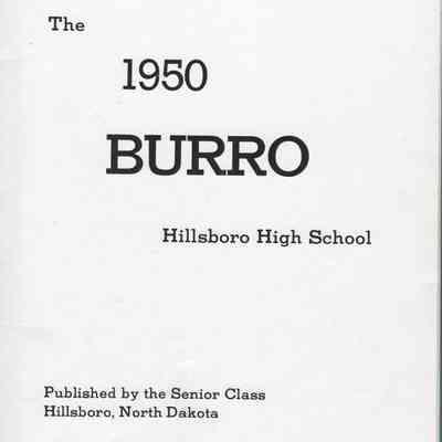Hillsboro High School 1950 Yearbook: Inside title page