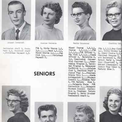Hatton High School 1961 Yearbook: Class of 1961 Senior photographs, page 3