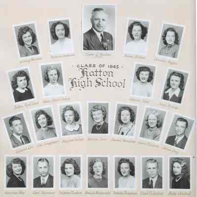 Hatton High School 1945 Class photo