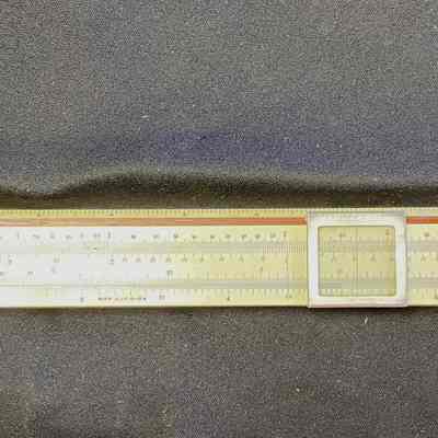 Slide Ruler and Leather Case