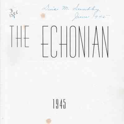 Hillsboro High School 1945 Yearbook: Inside title page