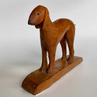 Hand-Carved Dog Figurine - McGee