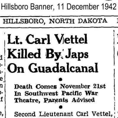 Page 1, Hillsboro Banner, 11 December 1942