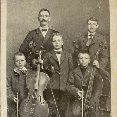 Leif Christiansen, father & three brothers - 1912