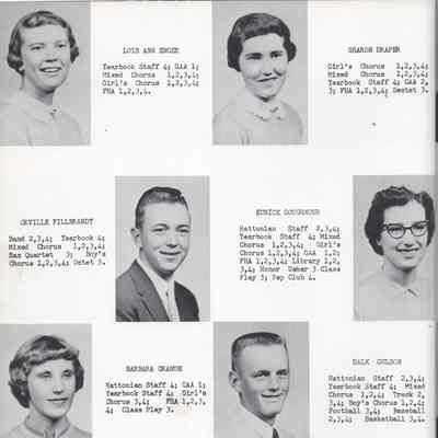 Hatton High School 1956 Yearbook: Class of 1956 Senior photographs, page 2