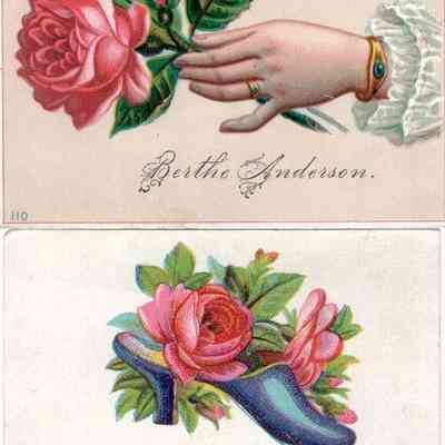Bertha Anderson calling cards