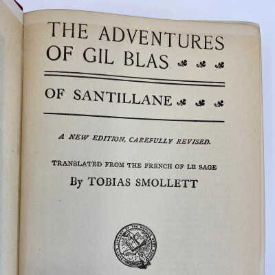 Title page: The Adventures of Gil Blas - Lillie Plummer Library