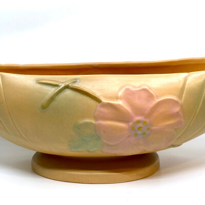 Wild Rose Pottery Vase