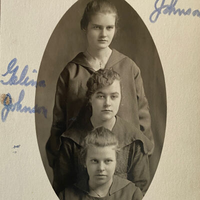 Meibel (Mabel) Johnson, Gelina Johnson, & Mildred Nelson