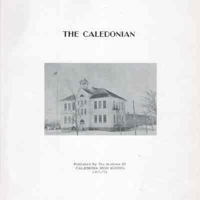 Caledonia High School 1958 Yearbook: Title, page 1