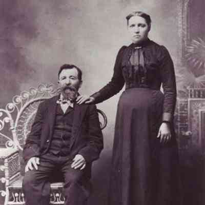 Beitz family: Adam and Julia (Burg) Beitz, whose descendants became residents of Traill County, North Dakota