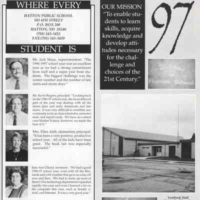 Hatton High School 1997 Yearbook: Tributes to Class of 1997 students