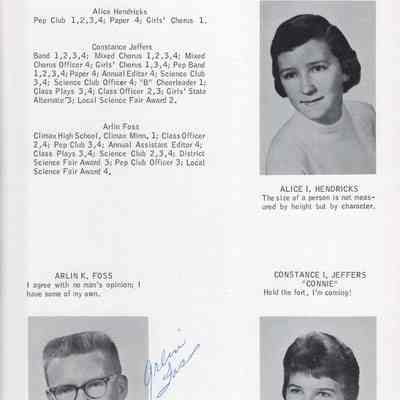 Hillsboro High School 1961 Yearbook: Class of 1961 Senior photographs, page 17
