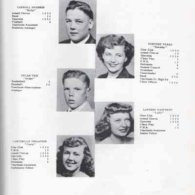 Hatton High School 1949 Yearbook: Class of 1949 Senior photographs, page 11