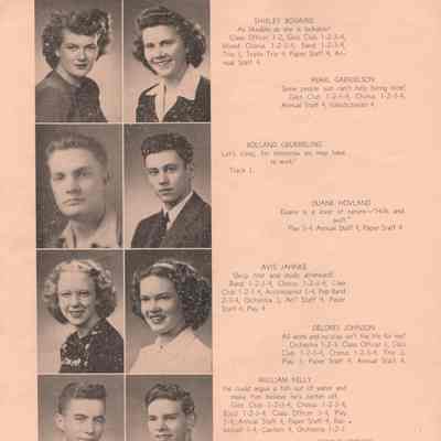 Hillsboro High School 1946 Yearbook: Class of 1946 Senior photographs: page 1