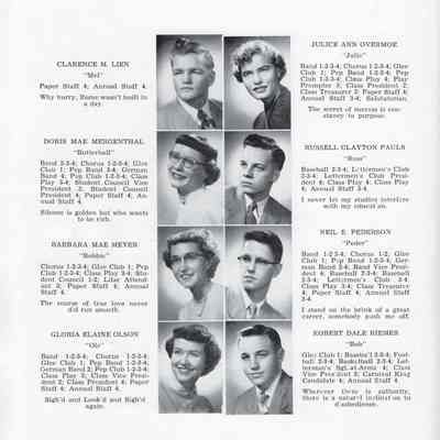 Hillsboro High School 1953 Yearbook: Class of 1953 Senior photographs, page 3