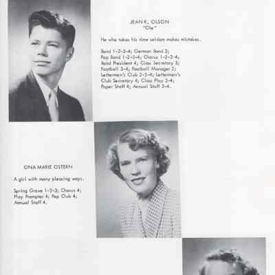 Hillsboro High School 1954 Yearbook: Class of 1954 Senior photographs, page 15