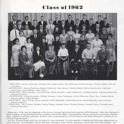 Hillsboro High School: Class of 1962 Seniors