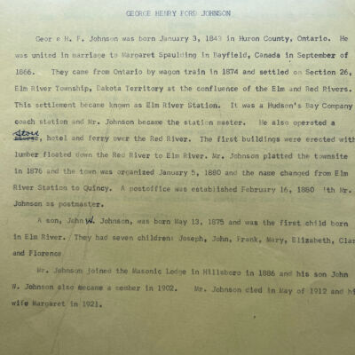 Type-written page