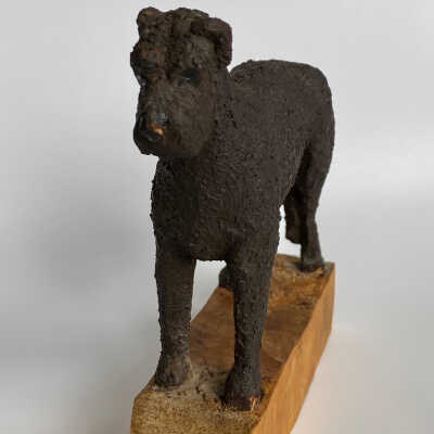 Hand-Carved Dog Figurine - McGee