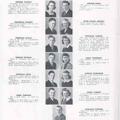 Hillsboro High School 1940 Yearbook: Class of 1940 students: page eight