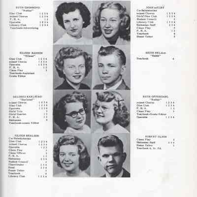 Hatton High School 1949 Yearbook: Class of 1949 Senior photographs, page 9