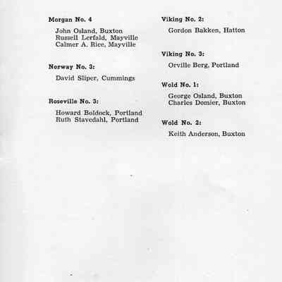 Traill County Rural Schools: 1953 Eighth Grade Graduates, page 2