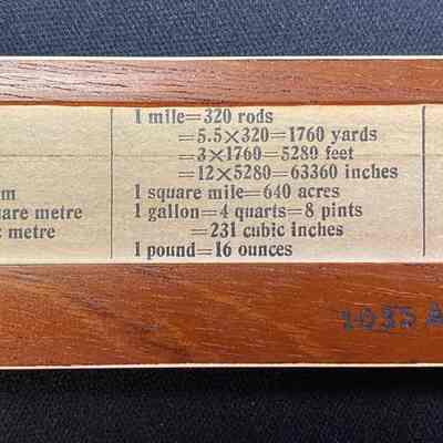 Slide Ruler and Leather Case