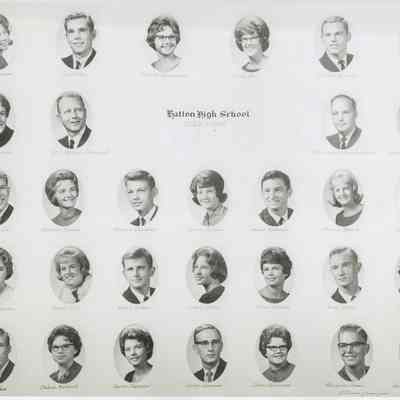 Hatton High School: Class of 1964 graduating students