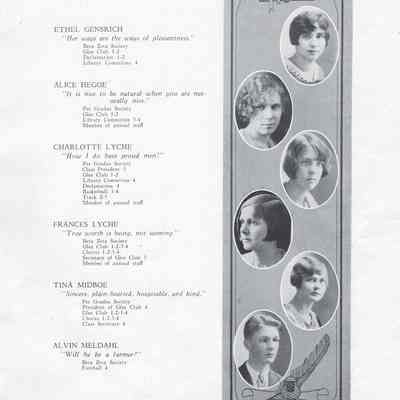 Hatton High School 1930 Yearbook: Class of 1930 Senior photographs, page seven