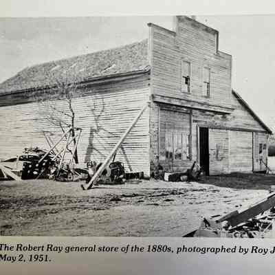 Image from Roy Johnson's "Red River Valley": Robert Ray General Store, Frog Point (Belmont), Traill County, DT